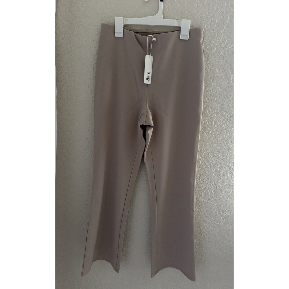 GLAM Eliza Kick Crop Flare Pants Taupe Women’s Size S NWT